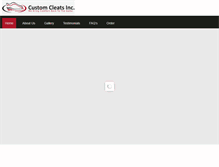 Tablet Screenshot of customcleats.com